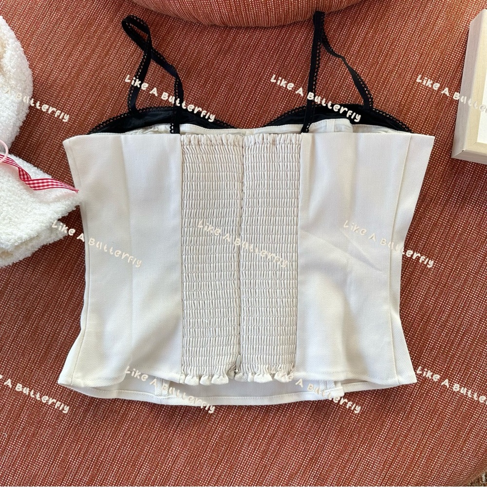 Reformation Melanie Top - Ivory - Picture 7 of 13